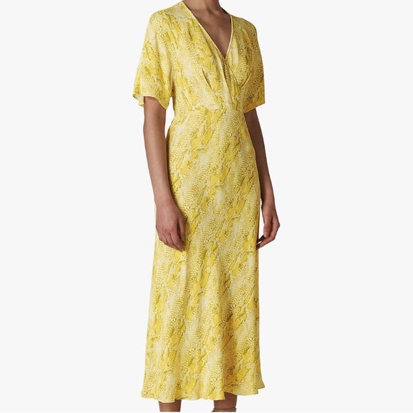 whistles python print midi dress